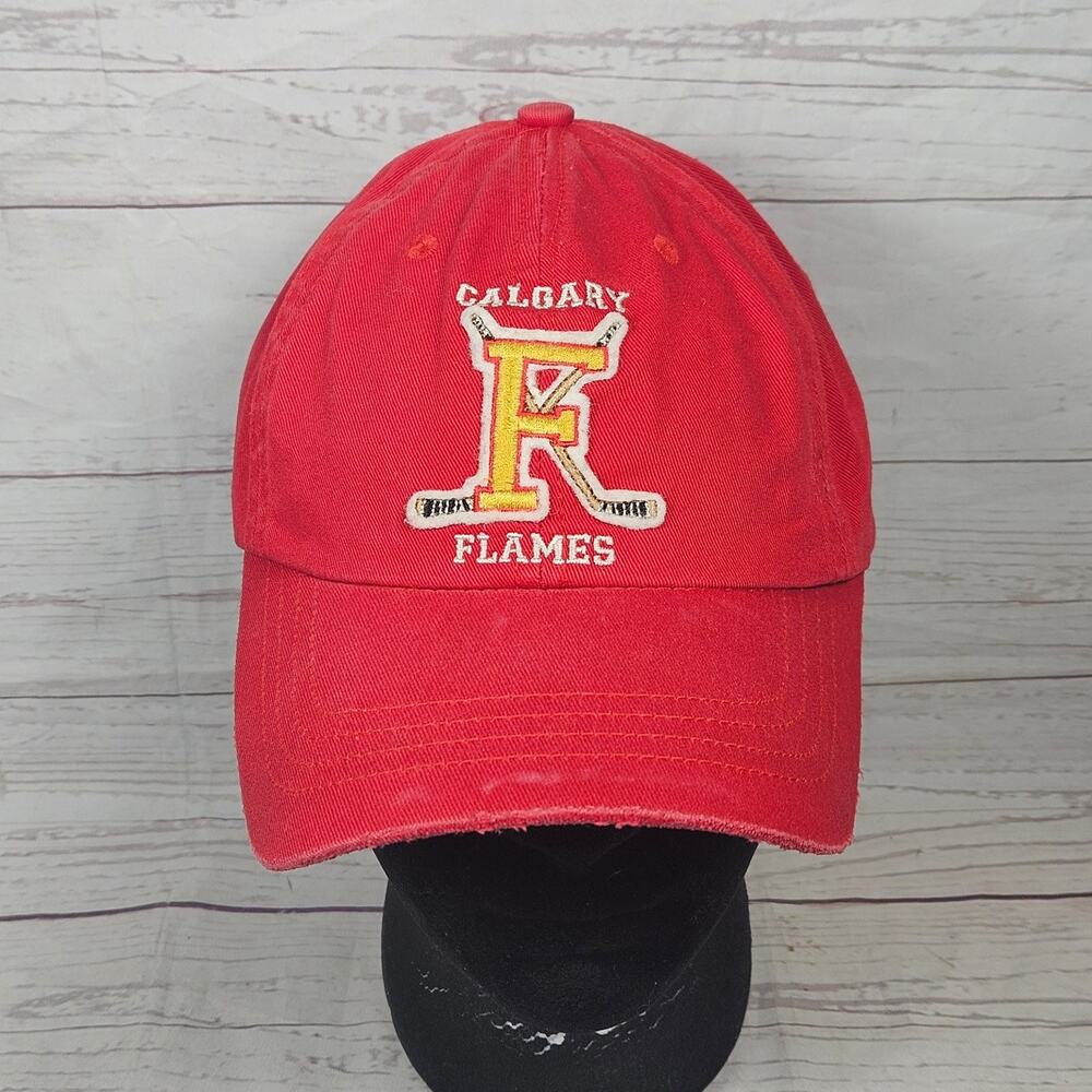 Calgary Flames Baseball Cap Puma One Size Adjustable Red NHL Licensed Hat